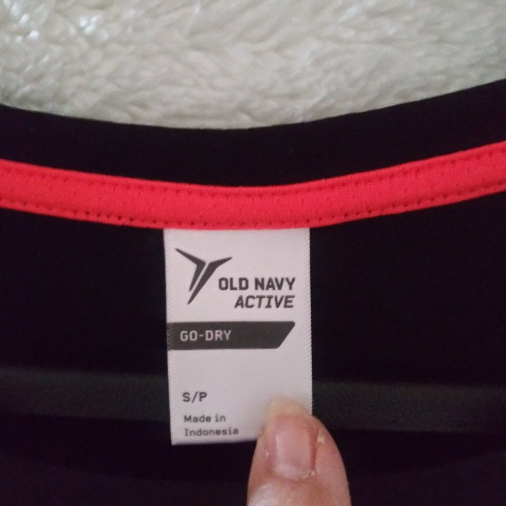 Old Navy Active Go-Dry Black Short Sleeve Activewear Top Women's Size S - Picture 3 of 10